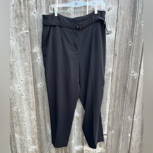 Black Belted Dress Pants